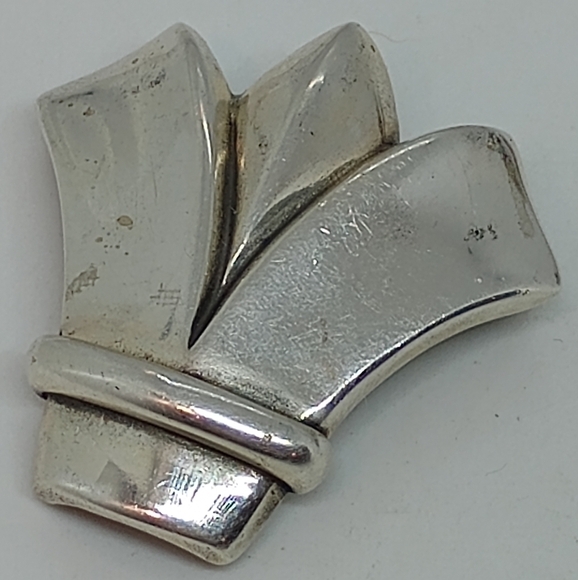 * vintage retired James Avery 925 sterling silver folding brooch pin - Picture 6 of 11